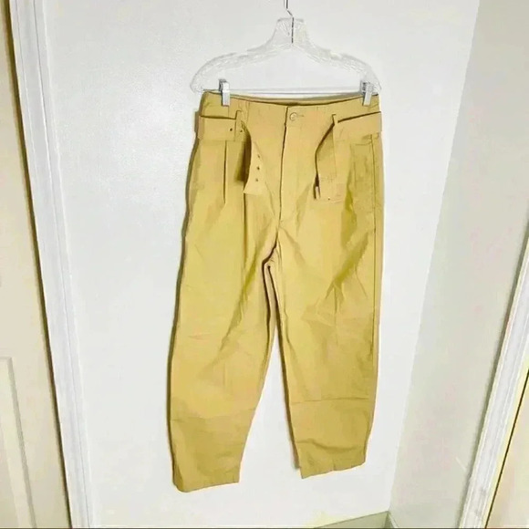 NWOT Levi's Tailor High Loose Taper Pants in Incense Brown Belted Paperbag - Picture 7 of 7